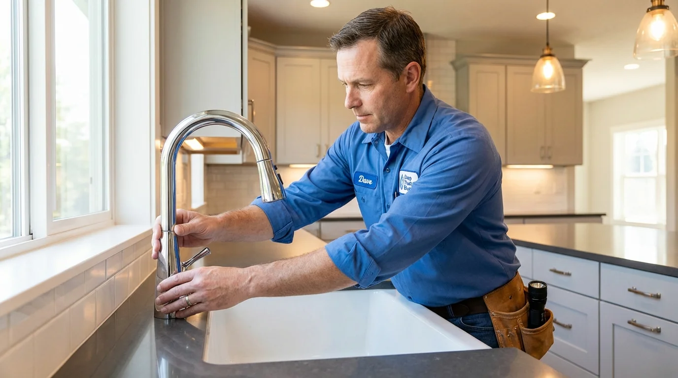 Kitchen faucet installation by Johns Plumbing LLC in Westwego